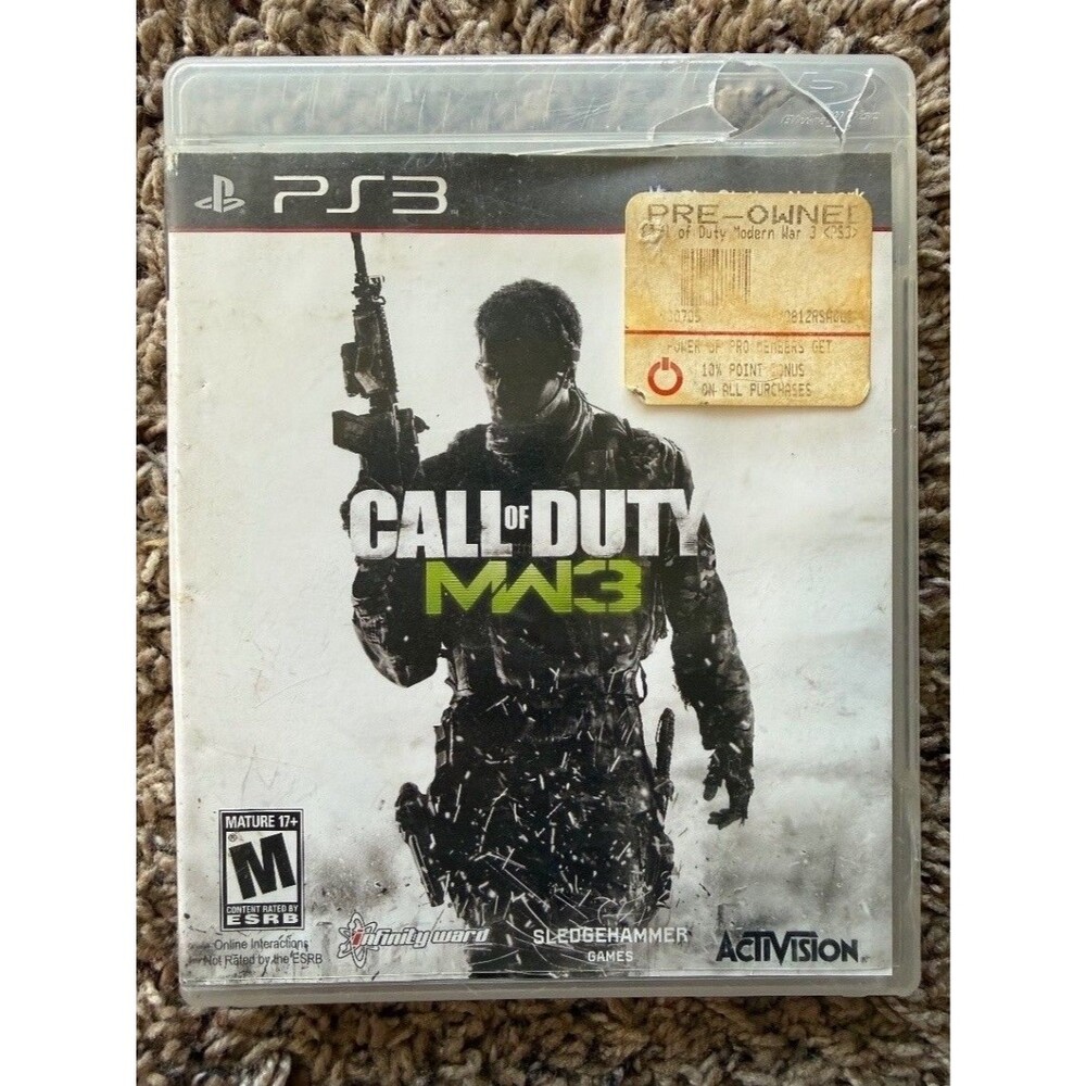 Call of Duty MW3 Modern Warfare 3 Sony PlayStation 3 PS3 Game Disc Activision